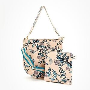 AHDORNED Double-Entry U-Shaped Messenger w/ 2 Straps & Separate Pouch Used Once!